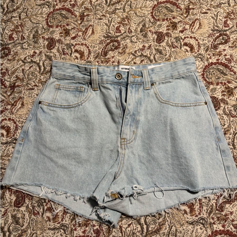 Light Wash Cotton On Blue Jean Shorts